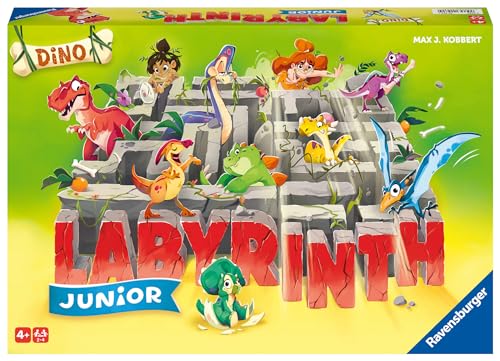 Ravensburger Dino Junior Labyrinth Board Game (Product Code: 22364) for Ages 4 and Up. [Tabletop Game, Educational Game, Gift (Birthday/Christmas)]