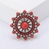 Classic Turkish Brooches for Women Turquoise Flower Pin Friends Party Gift Jewellery Accessories