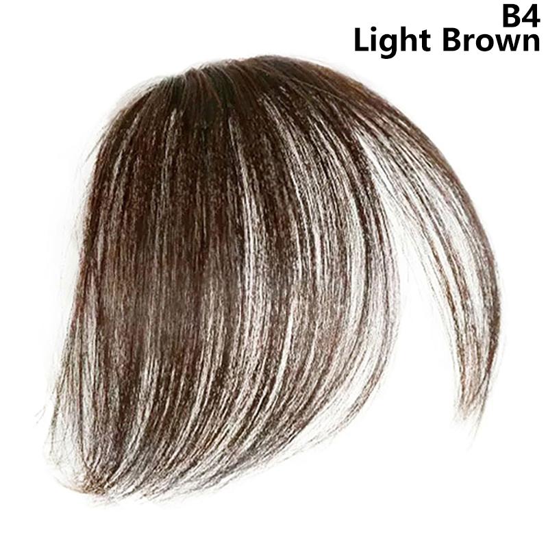 Synthetic Slanted Air Bangs Hairpiece Mini Fake Bangs Natural Invisible Hairpiece Extension For Girls Styling Accessories