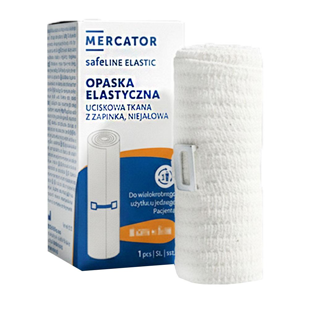 Elastic Compression Bandage With Clasp 8cm x 5m O-Safeline Elastic Non-Sterile Box of 1 pc