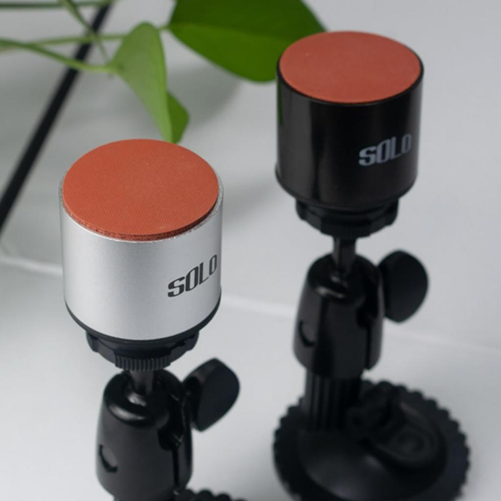 Mini Mute Drum Practice Kit with Suction Cup Stand and 180° Adjustable Suction Cup Mount for Drums (Silver)