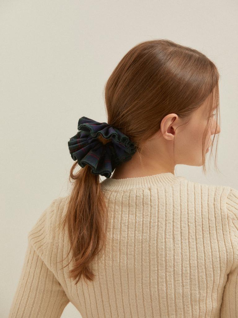 Favorite Noun Check Scrunchie_03_Blue