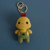 Pilot Design Cute Rabbit Crochet Keychain Handmake Crochet Animal Doll Keyrings For Bag Pendant Knitting Rabbit Keychain Custom