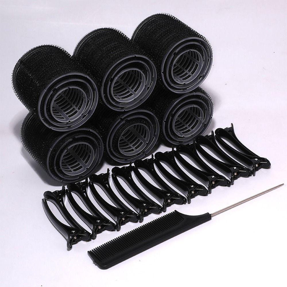 35Pcs Black Curly Hair Roller DIY Hair Curlers for Women  Hair Styling Tool