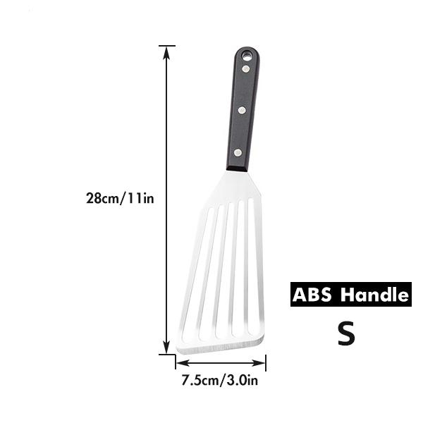 Metal Frying Spatula for Cast Iron Skillet, Fish Egg Grill Spatula Slotted Turner with Sloped Head - Kitchen Cooking Utensils