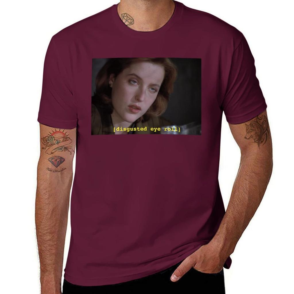 Dana Scully Eye Roll // X-files T-Shirt Short Sleeve Tee Sweat Heavyweights T Shirts for Men Pack