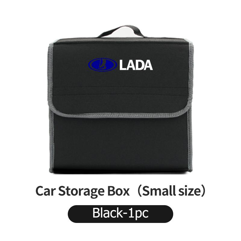 Car Trunk Organizer Felt Foldable Portable Storage Container For Lada Niva Vesta 4X4 Samara Kalina Largus Priora Granta