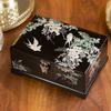 Pingyao Lacquer Jewelry Box Vintage Multifunctional Storage for Necklace Ring Bracelet Wedding Gift
