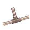Brass T Piece 3 Way Fuel Hose Joiner Connector 6mm For Compressed   Oil Gas Pipe