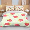 10 Sizes Fruit Pattern Bedding Three Piece Set King Size Double Bedding Set Microfiber Duvet Cover Set  Queen Duvet Cover Set