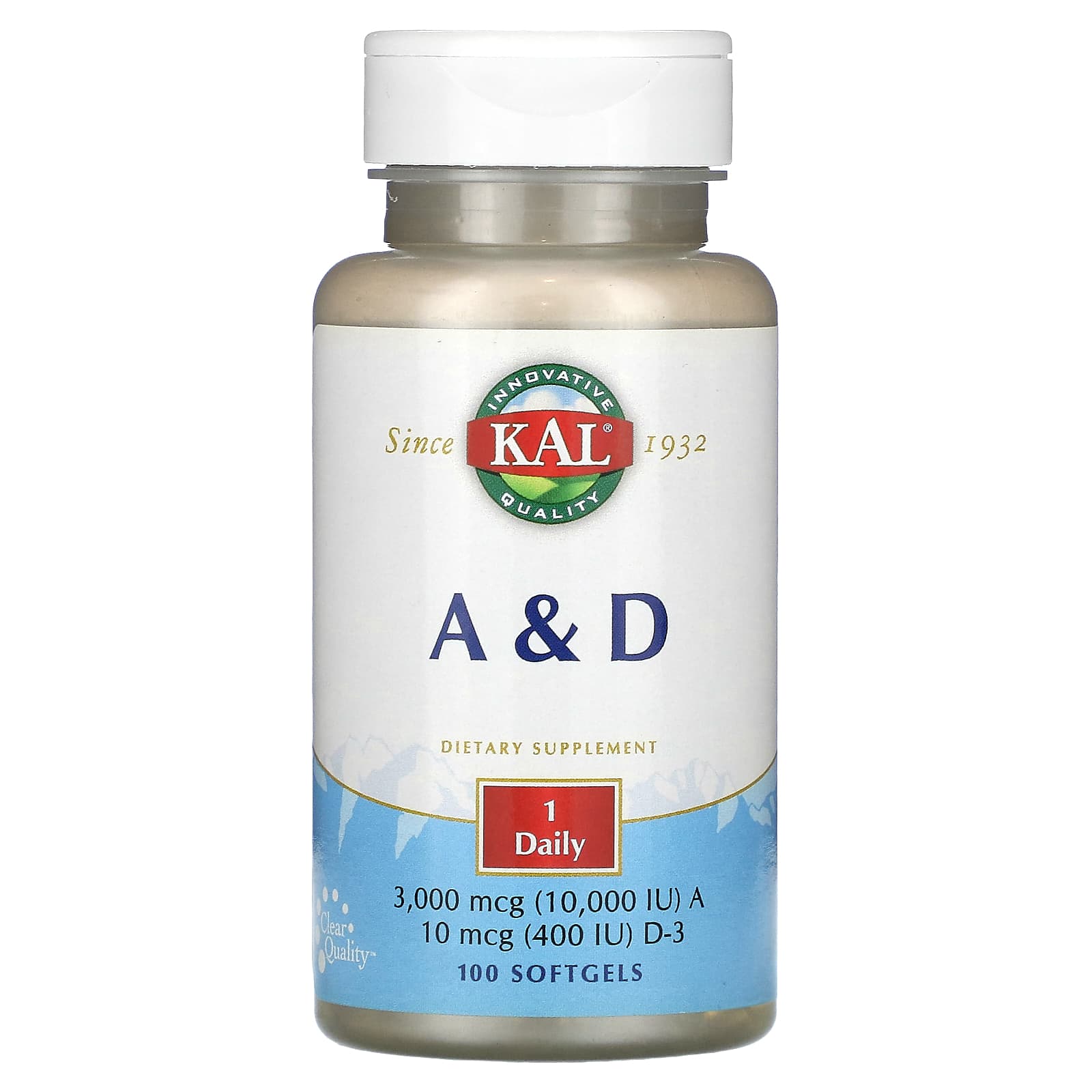 

A & D, 100 Softgels