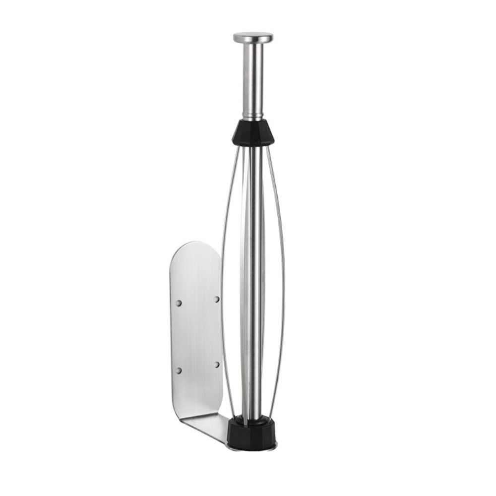 Stainless Steel Paper Towel Holder Adhesive Wall Mount Napkin Storage Rack Bathroom