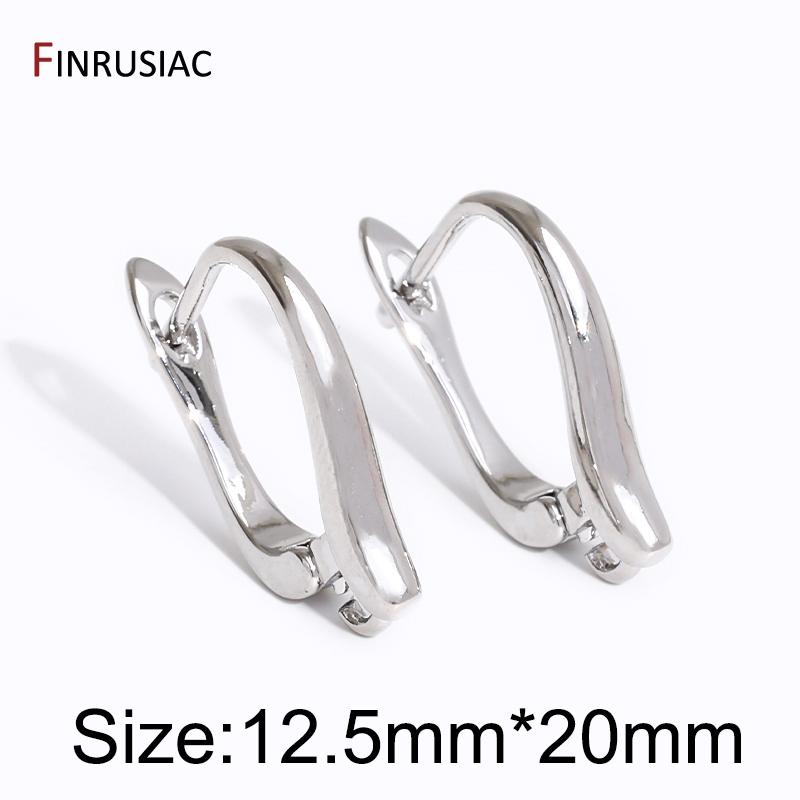 

Wholesale 18K Gold Plated Brass Handmade Earwire Fasteners Basic Earring Hooks Clasp,DIY Women Shvenzy Earrings Making Supplies 1 pair