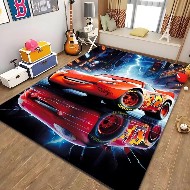 Cars Lightning Mcqueen Rug Carpet for Living Room Children Bedroom Play Mat Sofa Floor Home Decor Anti Slip Gift