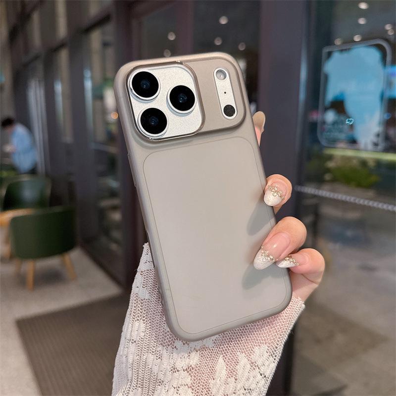 

iPhone 17 Pro Full-Coverage Anti-Drop TPU Case - Pure Color iPhone 15 Pro Max серый