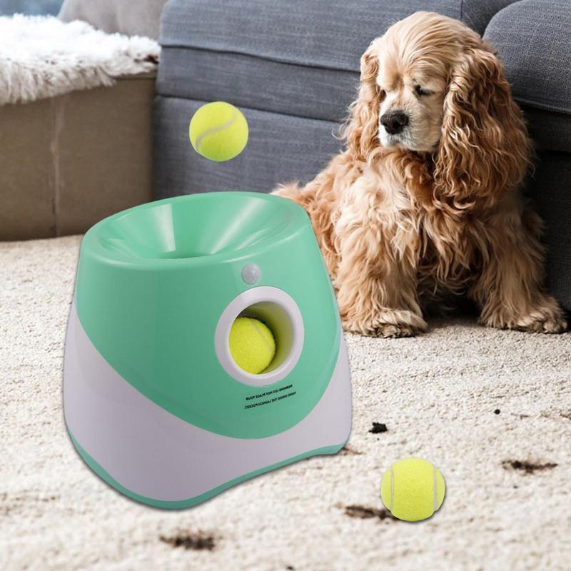 Ball Thrower For Dogs Adjustable Range Interactive Pet Supplies Indoor Puppy Ball Fetch Machine For Puppy Small Medium Large