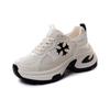 Echter Counter Cross Blume Papa Schuhe dicke Sohle erhöhen 2025 Sommer neue Damenbekleidung lässige atmungsaktive Freizeitschuhe