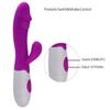 Dual Vibration G Spot Dildo Vibrator Adult Sex Toys for Woman Vagina Clitoris Stimulator Massager