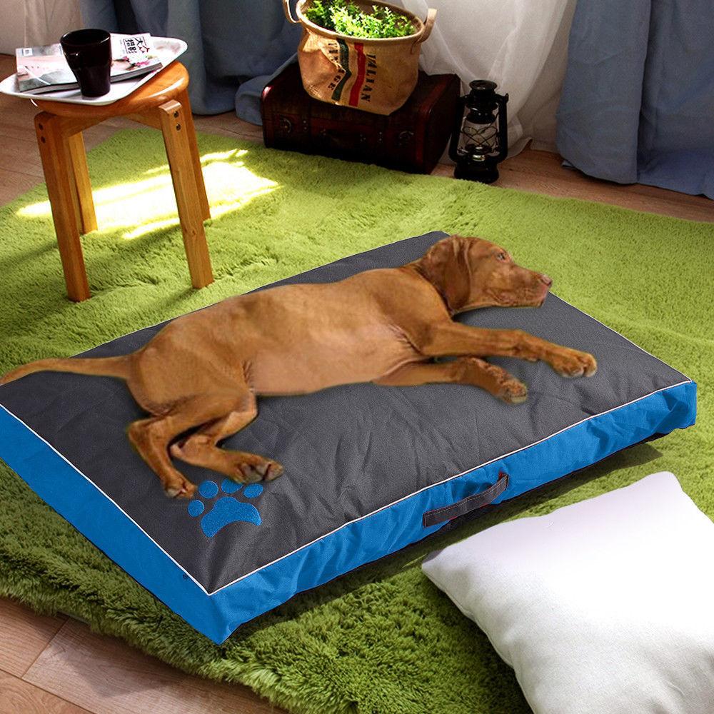 Thicken Dog Bed Mat Anti-Scratch Detachable Pet Sleeping Pad Non-Slip Washable Kennel Cushion for Small Medium Large Dogs