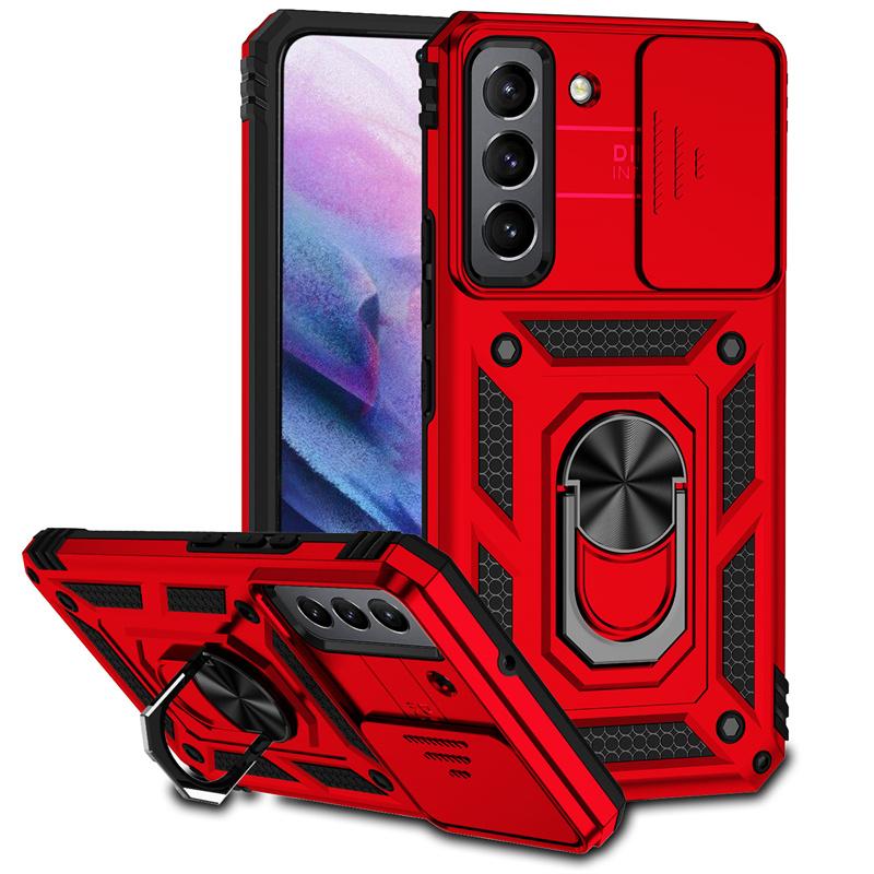 Shockproof Armor Funda For Samsung Galaxy S22 Ultra Slide Camera Protect Phone Case For Galaxy S22 + Plus S 22 Ultra Back Cover