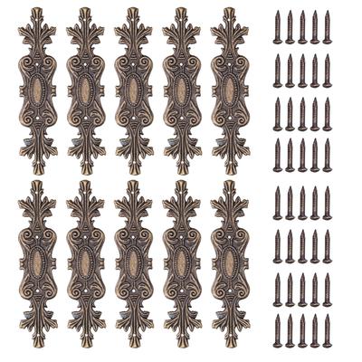 10pcs Corner Covers Vintage Exquisite Alloy Corner Protector with Screws for Wooden Case Book Scrapbook Photo Album