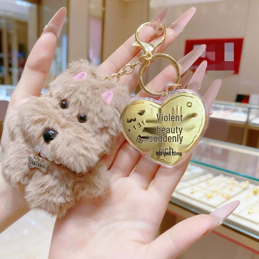 

Золотий Ключовий Ланцюжок та Підвіска на Телефон у Формі Серця - Сувенір на Новий Рік