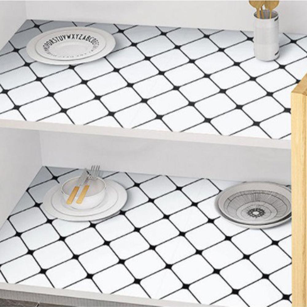 40cm Classic Oblique Case Kitchen Oil Fume Sticker Toilet Waterproof Mildew Proof Self-adhesive Wallpaper Home Decoration Wall