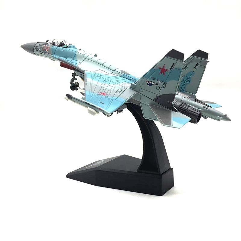 Diecast Metal Alloy 1/100 Scale  Su-35 Fighter Airplane Aircraft Replica Model Su-35 Plane Model Toy For Collection