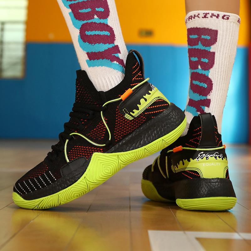 35-46 Teen Adult Large Shock Absorbent Anti Slip Wear Resistant Breathable Outdoor Basketball Shoes Casual Sports Shoes