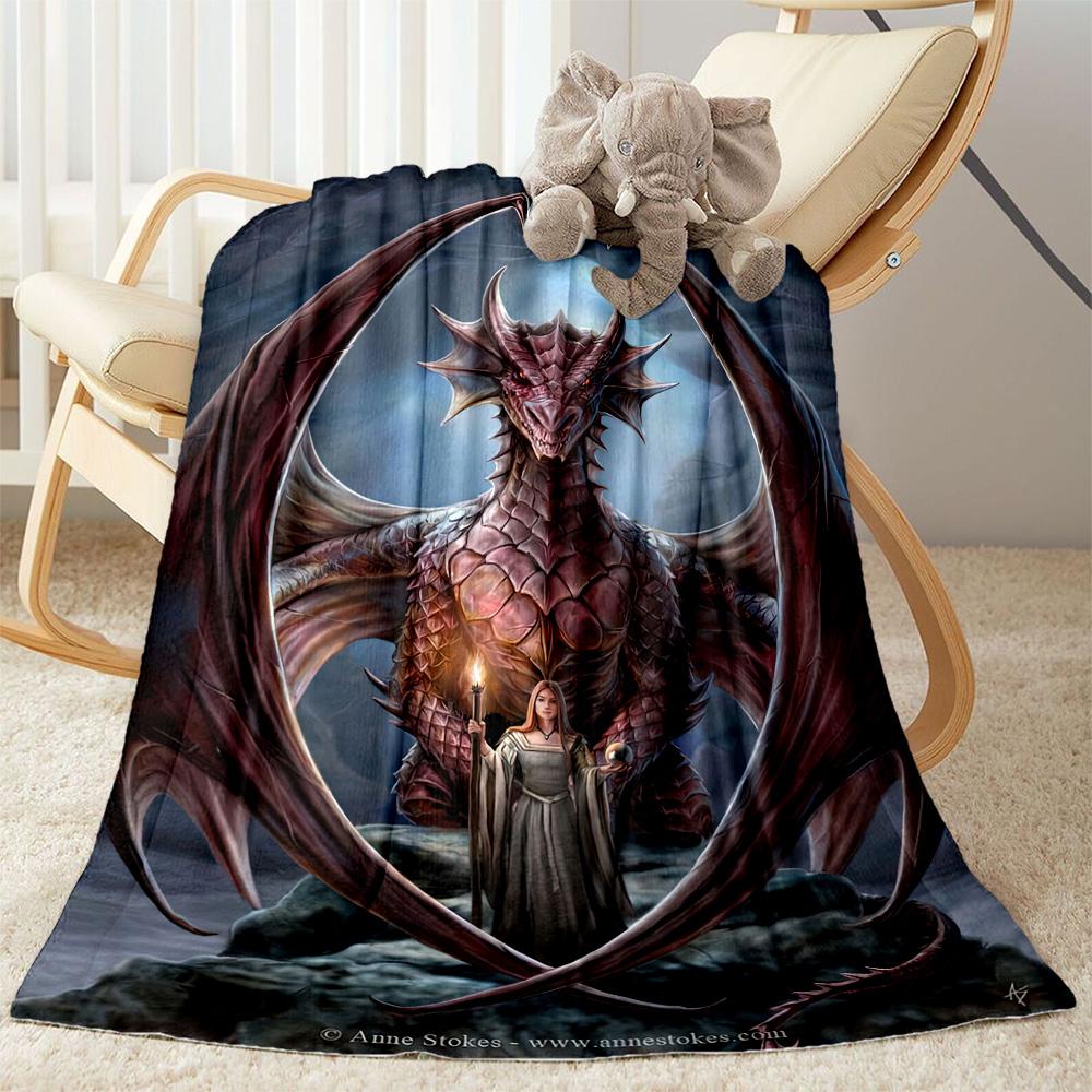 Gothic Style Blanket Ultra-Soft Perfect for Chair Livingroom Office for All Occasions Digital Print Suitable for Gifting Relatives and Friends