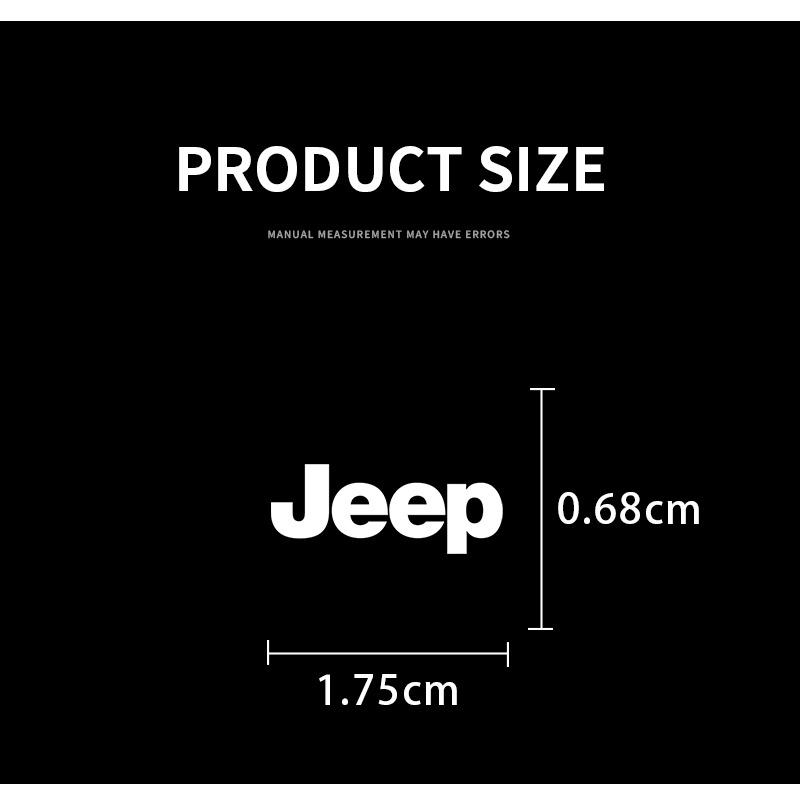 2/5/10 Stück Auto Logo Aufkleber Mittelkonsole Aufkleber Autozubehör Für Jeep Renegade Wrangler JK JL Grand Cherokee Compass Patriot usw.