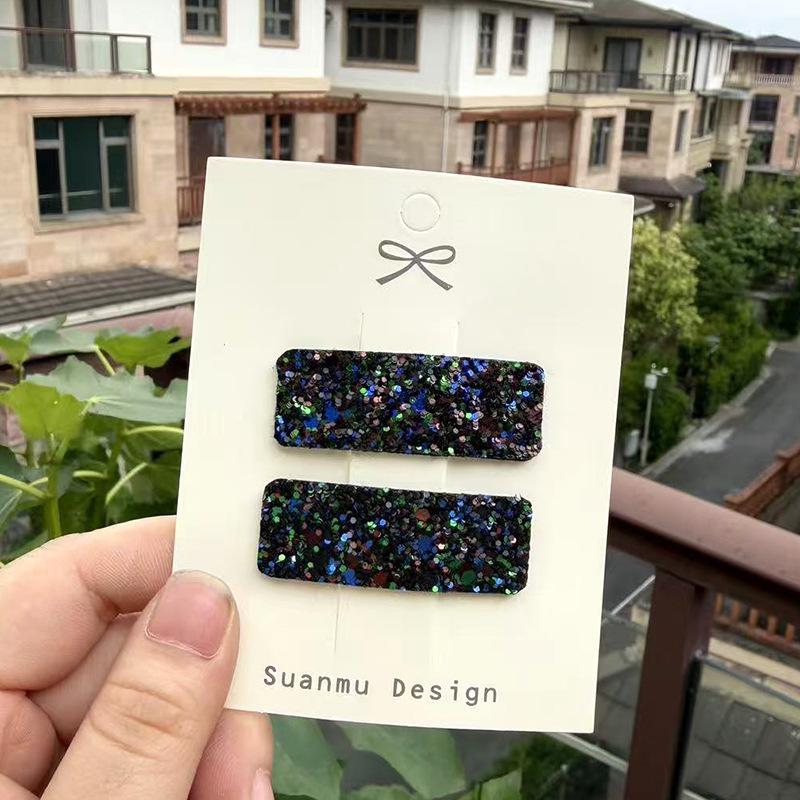 Korean Sparkle Water Drop Hair Clip for Girls - Gentle, No Damage to Hair