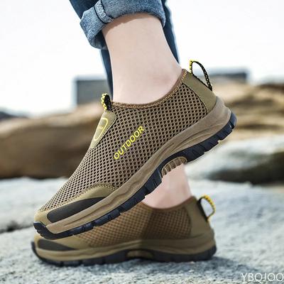 Scarpe casual da uomo in mesh Scarpe da ginnastica estive da esterno per acqua Scarpe da ginnastica da uomo Scarpe da trekking da arrampicata antiscivolo Scarpe da trekking da uomo traspiranti