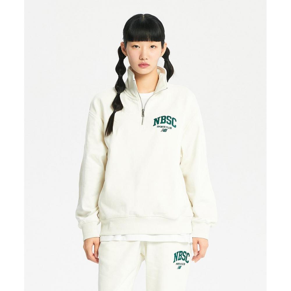 

NEW BALANCE NBNCD31823 UNI NBSC Толстовка на молнии до половины длины, полуоблегающий крой (КРЕМОВЫЙ ЦВЕТ)