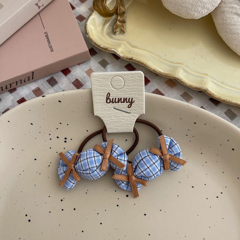 2pcs/set Children Candy Hairpins Fabric Plaid Girls Hair Clips Cute Barrettes Bangs Side Clip Hairclip Hair Headwear Accessories