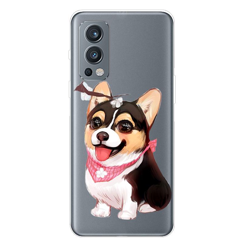 Für OnePlus Nord 2 5G Hülle TPU Silikon Weich Cartoon Transparent Hülle für One Plus Nord 2 5G Handyhülle Nord2 5G Transparente Coque