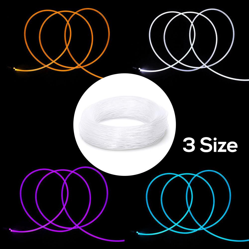 Transparency Optic Fiber Cable Bright Car LED Lights