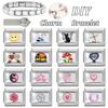 Wholesale Women's Creative Sunflower Mushroom Cat Butterfly Star Dog Charm Fit 9mm Stainless Steel Bracelet DIY Jewelry Gifts