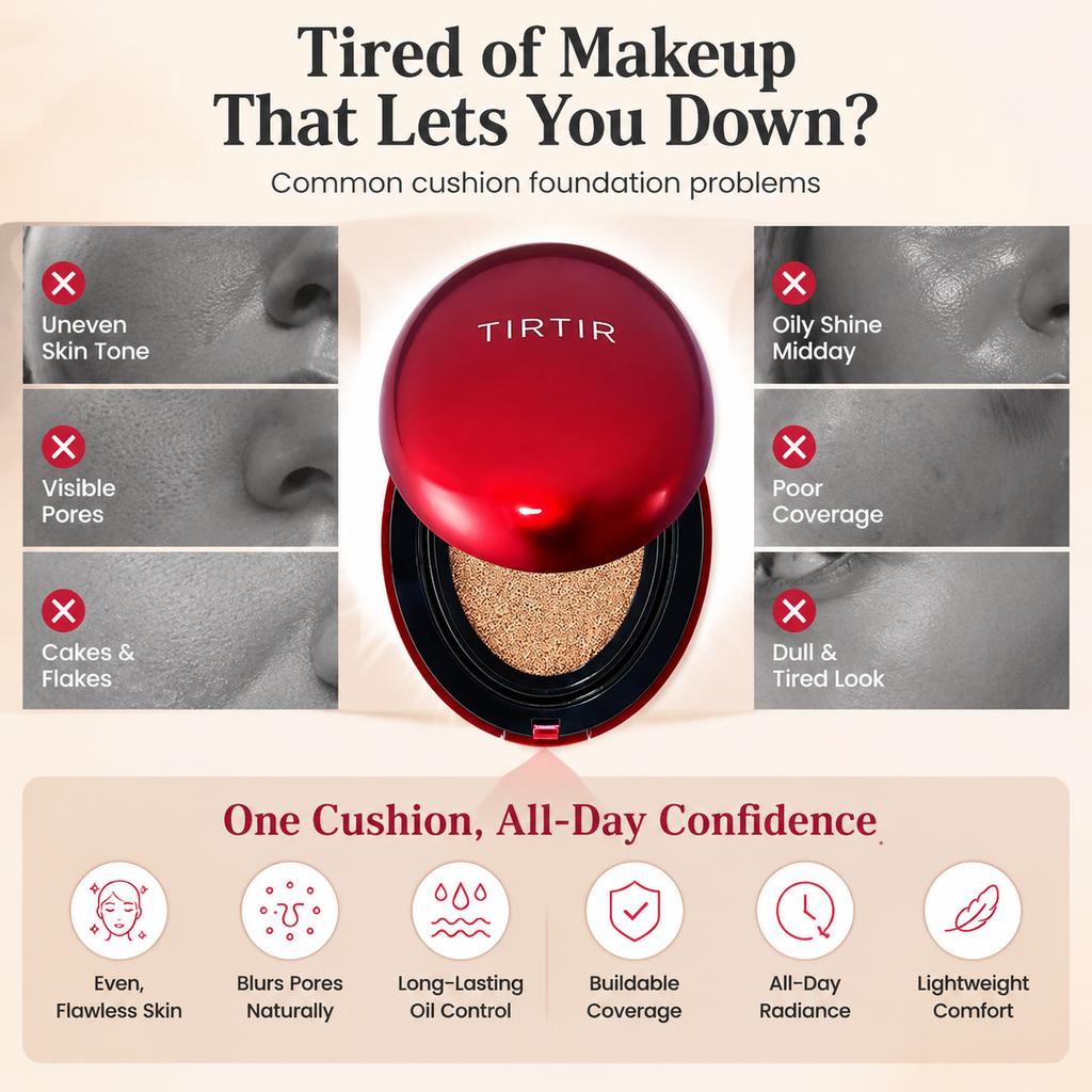 TIRTIR Mask Fit Red Cushion 18g/Mini