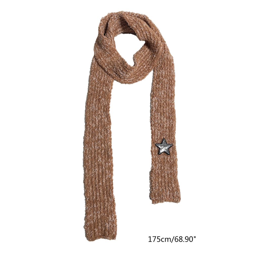 Women Y2k Style Scarf Winter Thin Scarf Lady Dopamine Styling Scarf Casual Travel Shopping Taking Photo Scarf for Teens