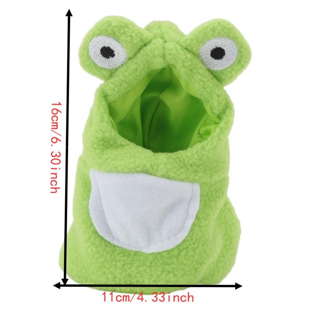 Frog Shape Parrot Frog Costume Green Color Pet Bird Hoodie Cute Small Animals Clothes  For Parrots
