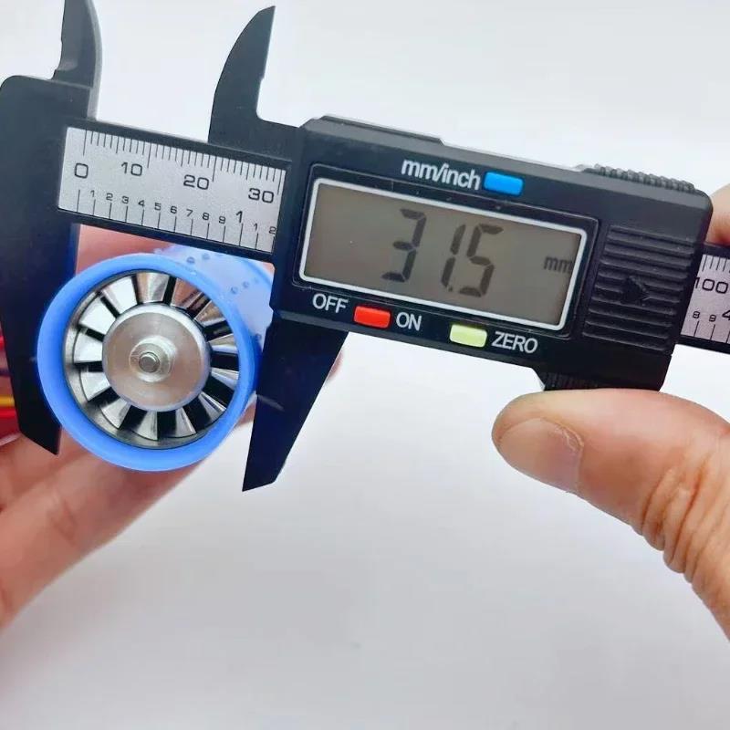 DC 9V-12V 7-24V 100000RPM Violent Three-Phase Brushless DC Motor Infinite Resistance Driver CNC Aluminum Alloy Impeller Fan