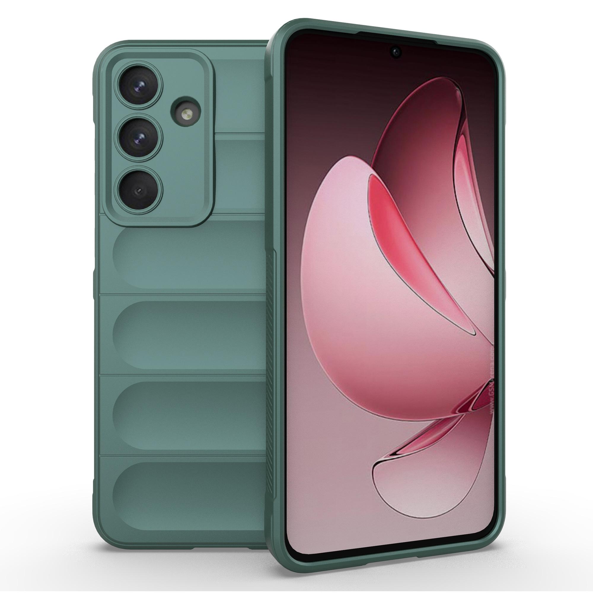 

For Samsung Galaxy S25 FE Case Anti-Drop Soft TPU Rugged Phone Back Cover Green