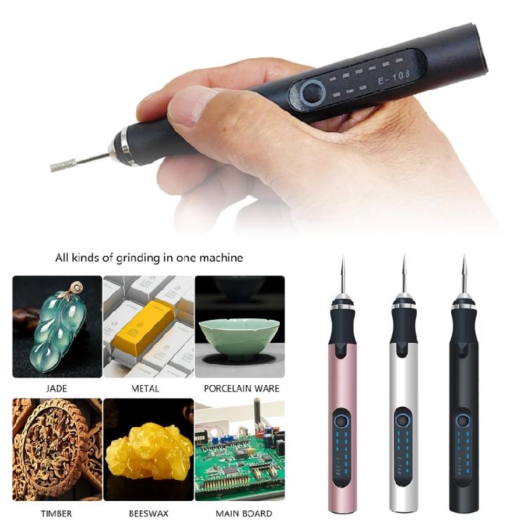 Cordless Resin Drill,3-speed Adjustment &Rechargeable Jewelry Drill Hand Drill Resin Tool Engraving Pen