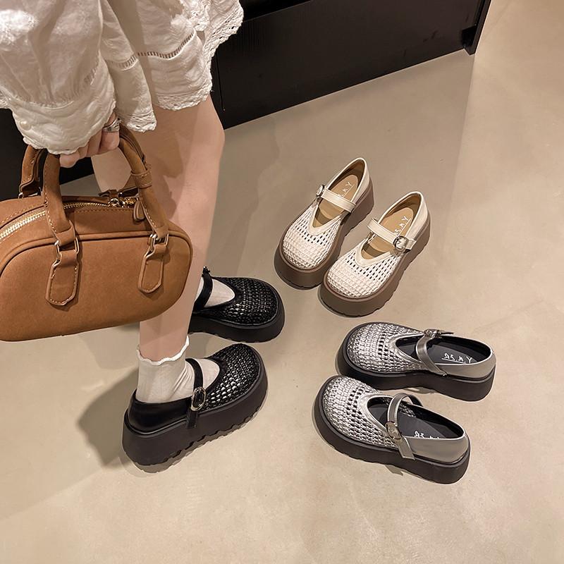 Fashion Fretwork Heels House Slippers Platform Shoes Luxury Slides Slipers Women Soft Designer Summer 2025 Fashion Round Toe Fretwork He