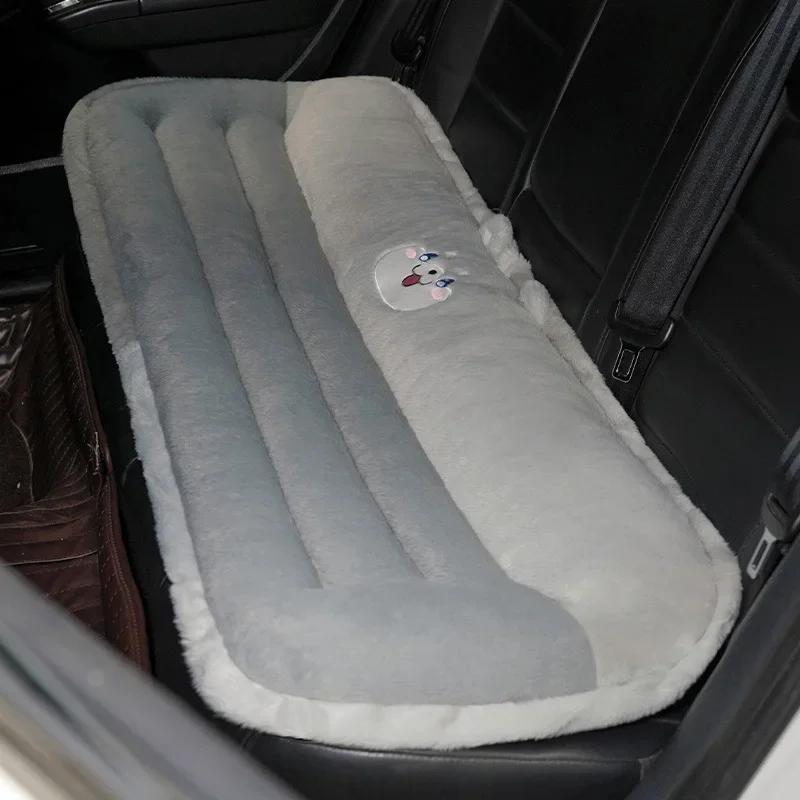 Winter Plush Car Seat Cushion Cute Car Seat Cover Cartoon Waist Cushion To Keep Warm Seat Pad Accessories