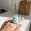 Seidenfinish Kuchenring Kerzenhalter 3D Mini Kuchenkerzenring Geburtstagskuchen Dekoration