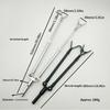 Aluminum Fishing Rod Support Stand Quick Setups Without Tool Ideal For Adventure And Camping Trip