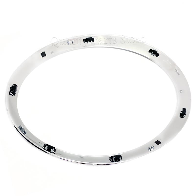 NEU Für Cooper F55 F56 F57 2014-2021 Hochglanz Schwarz/Silberbeschichtet Scheinwerferring Blende Zierleiste Abdeckung 51137300631 51137300632