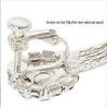 B196 Rhinestone Tassel Earrings: Korean Fashionable Diamond-Inlaid Round Drops for Women